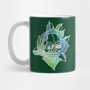 Skull and rose Mug